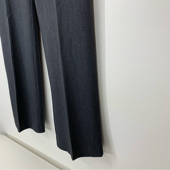 LOFT Outlet Solid Gray Original Dress Trouser Pants Crease Detail Size 6 - Picture 5 of 16
